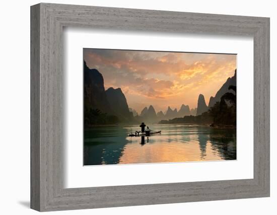 Golden Li River-Yan Zhang-Framed Photographic Print