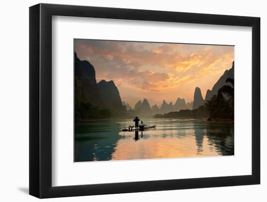 Golden Li River-Yan Zhang-Framed Photographic Print