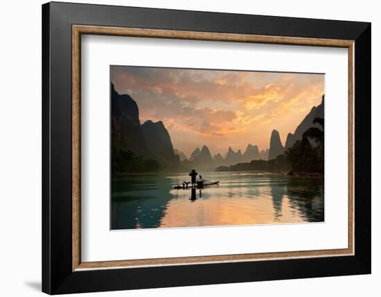 Golden Li River-Yan Zhang-Framed Photographic Print