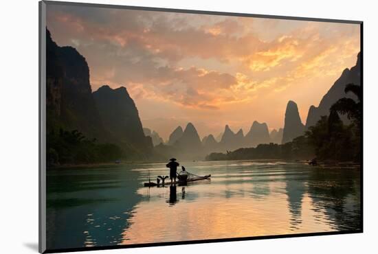 Golden Li River-Yan Zhang-Mounted Photographic Print