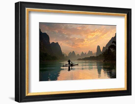 Golden Li River-Yan Zhang-Framed Photographic Print