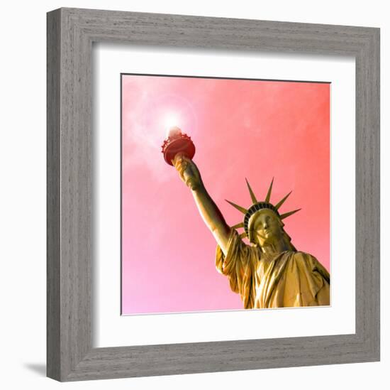 Golden Liberty-Richard James-Framed Art Print