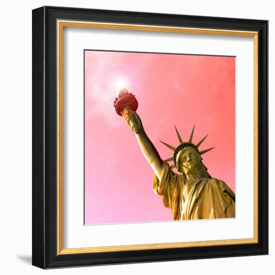 Golden Liberty-Richard James-Framed Art Print