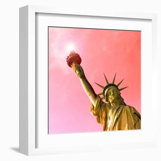 Golden Liberty-Richard James-Framed Art Print