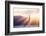 Golden Light Beams and Boats, Beautiful Golden Gate Bridge, San Francisco Bay-Vincent James-Framed Photographic Print