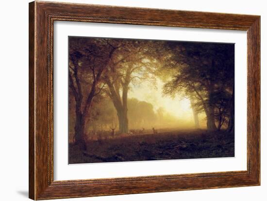 Golden Light of California-Albert Bierstadt-Framed Giclee Print