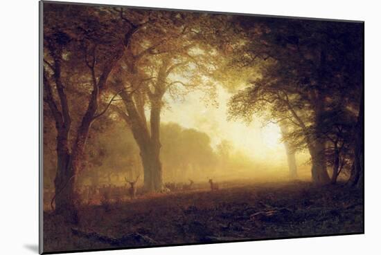 Golden Light of California-Albert Bierstadt-Mounted Giclee Print