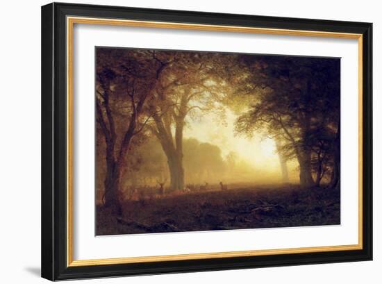 Golden Light of California-Albert Bierstadt-Framed Giclee Print