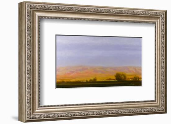 Golden Light on Blue Mountains-Todd Telander-Framed Art Print