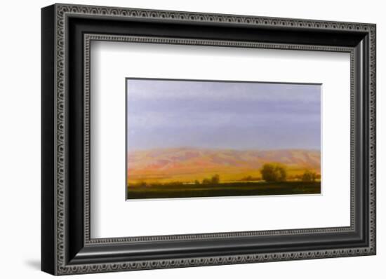 Golden Light on Blue Mountains-Todd Telander-Framed Art Print