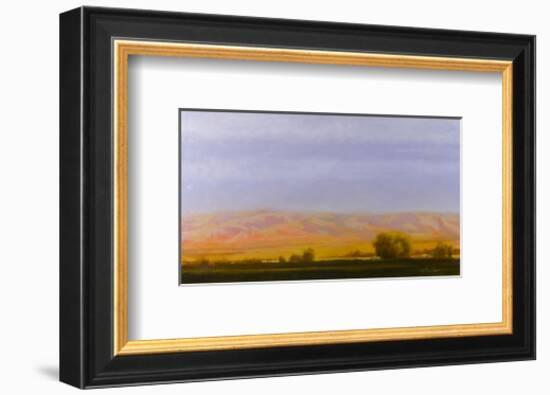 Golden Light on Blue Mountains-Todd Telander-Framed Art Print