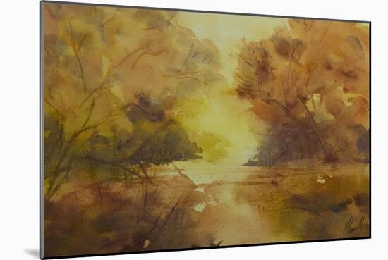 Golden light-Margaret Coxall-Mounted Giclee Print