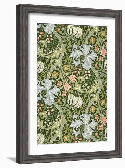 Golden Lily Wallpaper, Paper, England, Late 19th Century-William Morris-Framed Giclee Print