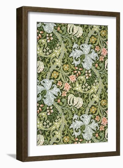 Golden Lily Wallpaper, Paper, England, Late 19th Century-William Morris-Framed Giclee Print