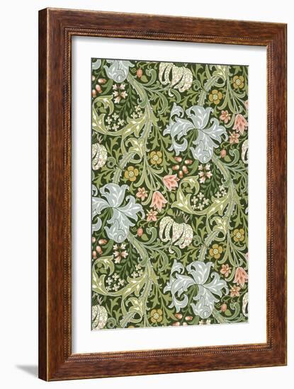 Golden Lily Wallpaper, Paper, England, Late 19th Century-William Morris-Framed Giclee Print