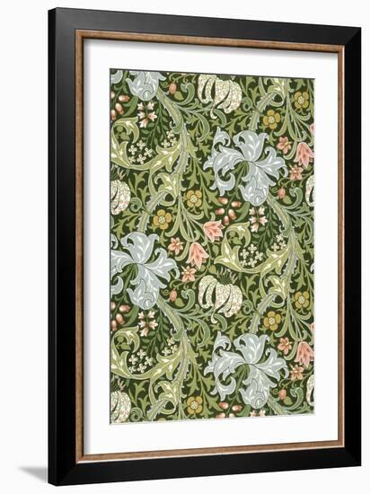 Golden Lily Wallpaper, Paper, England, Late 19th Century-William Morris-Framed Giclee Print