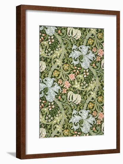 Golden Lily Wallpaper, Paper, England, Late 19th Century-William Morris-Framed Giclee Print