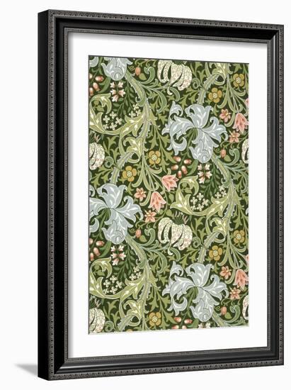 Golden Lily Wallpaper, Paper, England, Late 19th Century-William Morris-Framed Premium Giclee Print