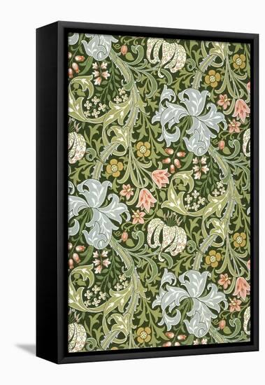Golden Lily Wallpaper, Paper, England, Late 19th Century-William Morris-Framed Premier Image Canvas