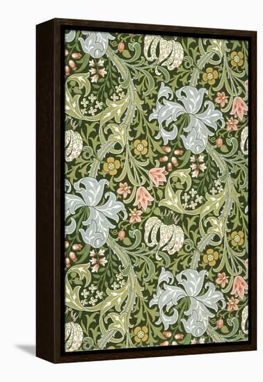 Golden Lily Wallpaper, Paper, England, Late 19th Century-William Morris-Framed Premier Image Canvas