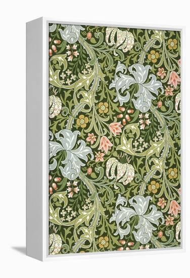 Golden Lily Wallpaper, Paper, England, Late 19th Century-William Morris-Framed Premier Image Canvas