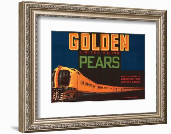 Golden Limited Brand Pears-null-Framed Art Print