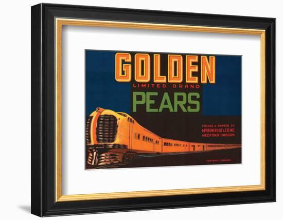 Golden Limited Brand Pears-null-Framed Art Print