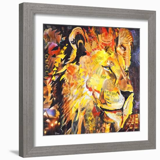 Golden Lion-James Grey-Framed Art Print