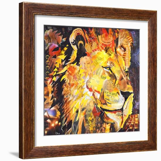 Golden Lion-James Grey-Framed Art Print