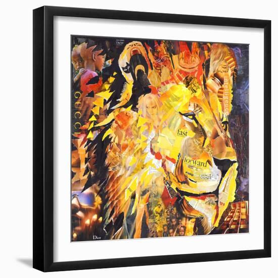 Golden Lion-James Grey-Framed Art Print