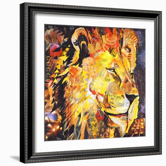 Golden Lion-James Grey-Framed Art Print