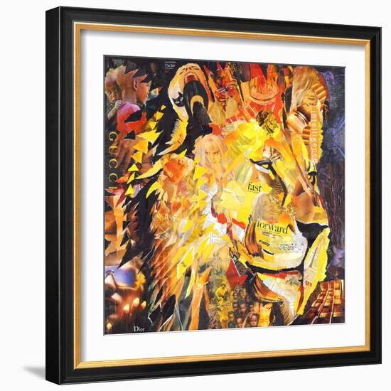 Golden Lion-James Grey-Framed Art Print