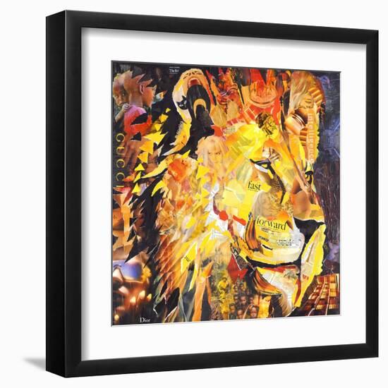 Golden Lion-James Grey-Framed Art Print