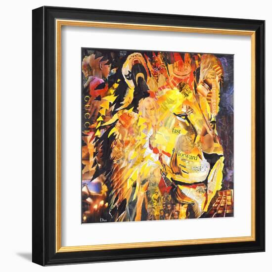 Golden Lion-James Grey-Framed Art Print