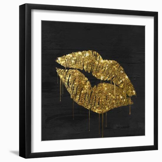 Golden Lips-Color Bakery-Framed Giclee Print