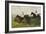 Golden Miller and Delaneige at the Last Fence at the Grand National, 1934-Charles Simpson-Framed Giclee Print