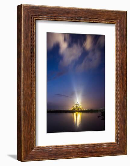 Golden Mont Saint Michel-Philippe Manguin-Framed Photographic Print