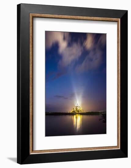 Golden Mont Saint Michel-Philippe Manguin-Framed Photographic Print
