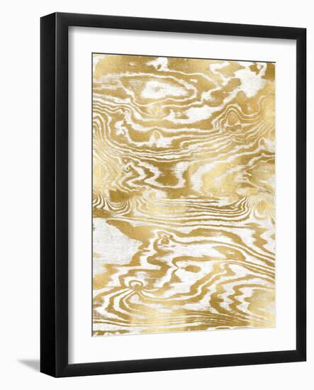 Golden Movement III-Danielle Carson-Framed Art Print