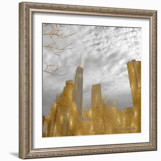 Golden New York-Sheldon Lewis-Framed Photo