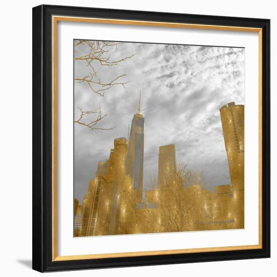 Golden New York-Sheldon Lewis-Framed Photo