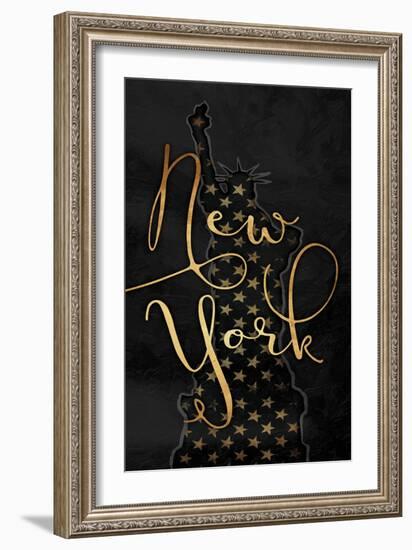 Golden New York-Jace Grey-Framed Art Print