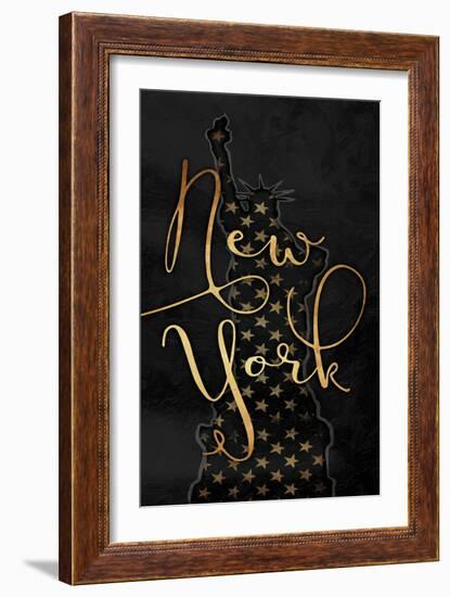 Golden New York-Jace Grey-Framed Art Print