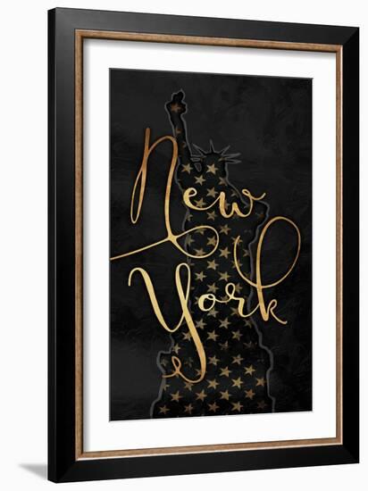 Golden New York-Jace Grey-Framed Art Print