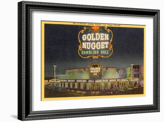 Golden Nugget Gambling Hall, Las Vegas, Nevada-null-Framed Art Print