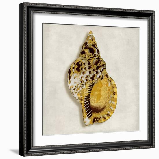 Golden Ocean Gems on Ivory III-Caroline Kelly-Framed Art Print