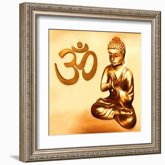 Golden Om-Christine Ganz-Framed Art Print