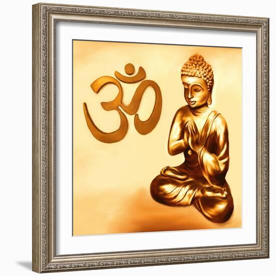 Golden Om-Christine Ganz-Framed Art Print