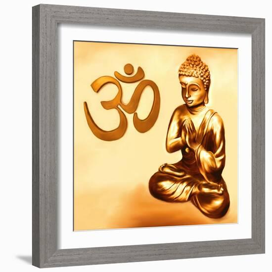 Golden Om-Christine Ganz-Framed Art Print