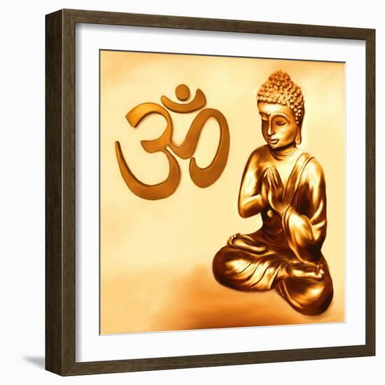 Golden Om-Christine Ganz-Framed Art Print